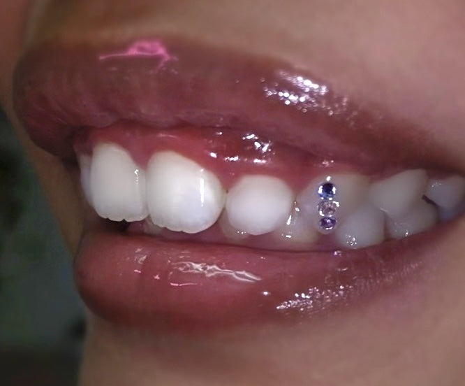 Swarovski tooth gems - Navy Seal (multi sizes) - set of 25 pieces