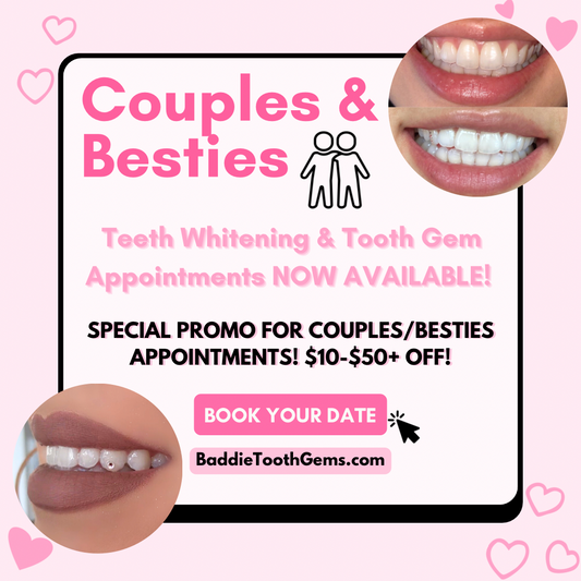 Couples/Besties Teeth Whitening Appointment for 2 Clients SPECIAL PROMO