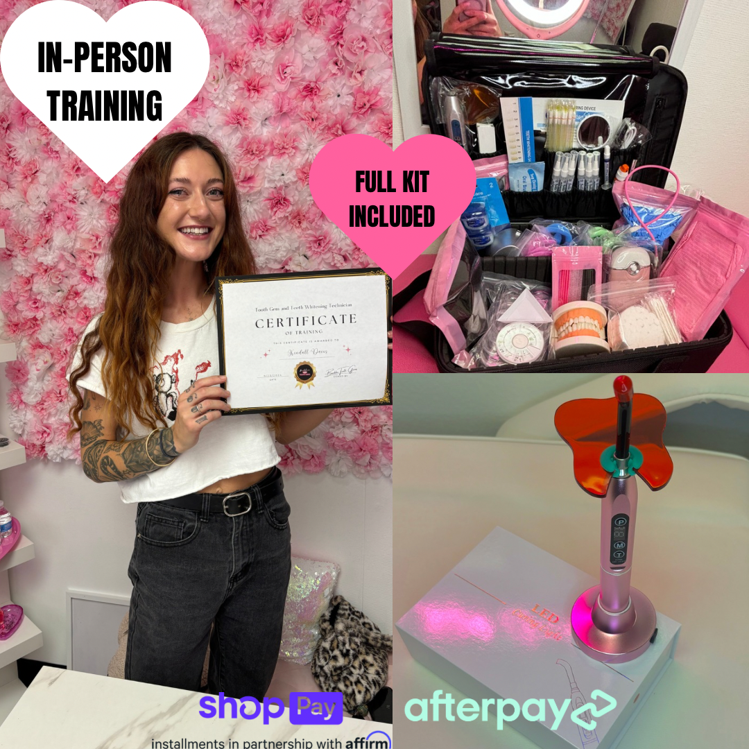 1:1 IN PERSON Tooth Gem & Teeth Whitening Certification Trainings San Diego